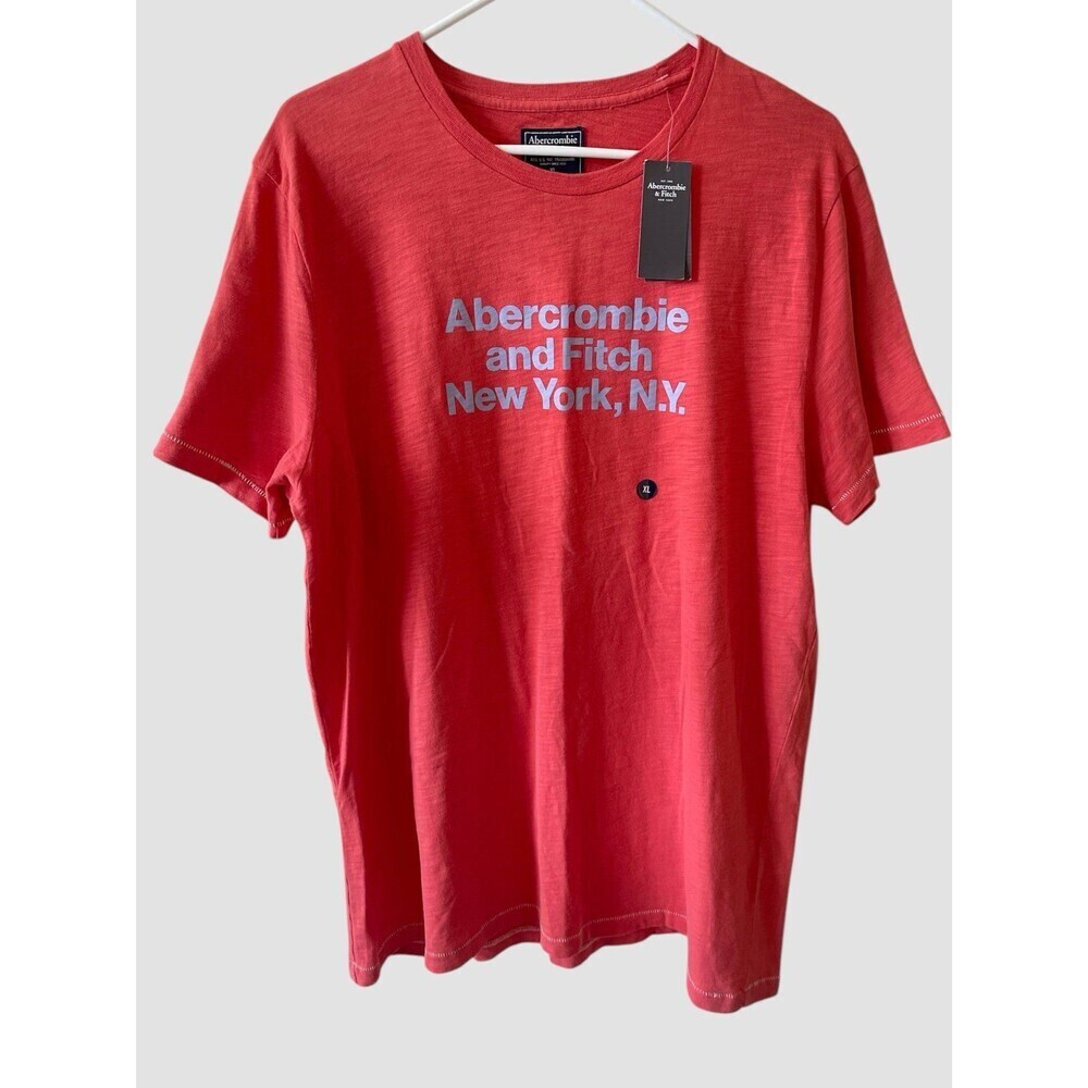 Abercrombie & Fitch Graphic Red T Shirt Men’s XL Vintage Y2K NWT